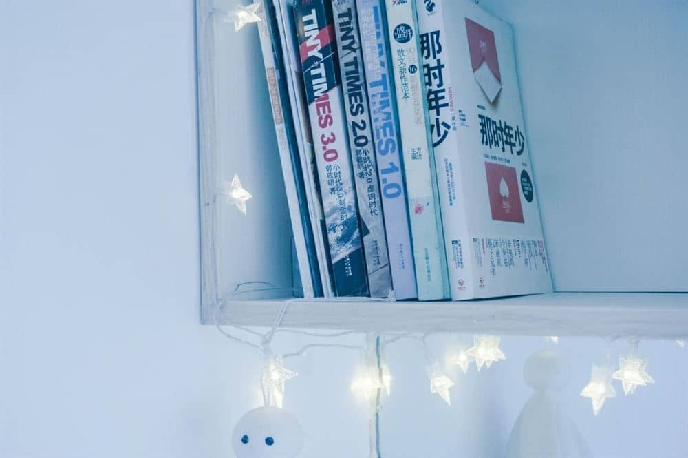book shelf decorative lighting