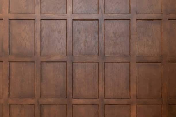 teak wood wall panelling