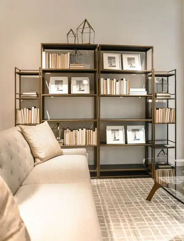 living room decor ideas for shelves